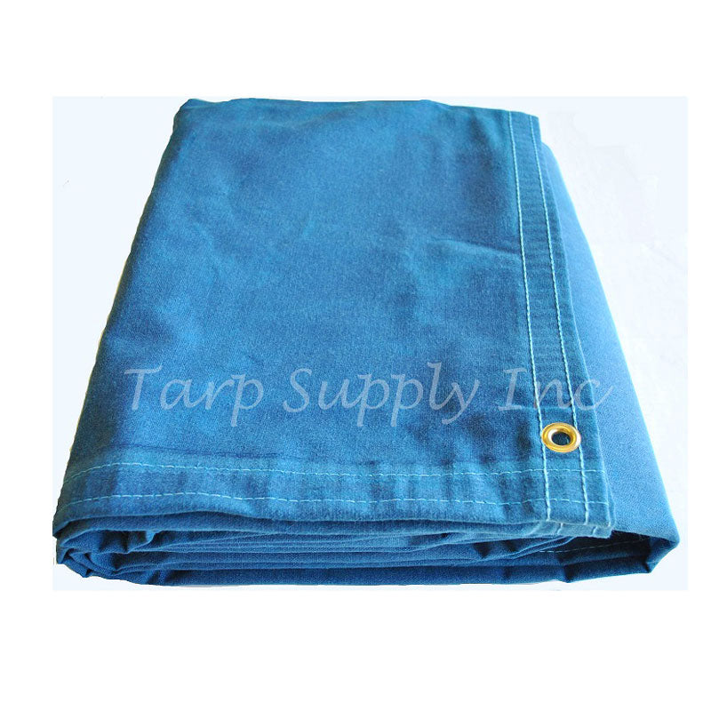 20' X 30' Blue Canvas Tarp, 54% OFF