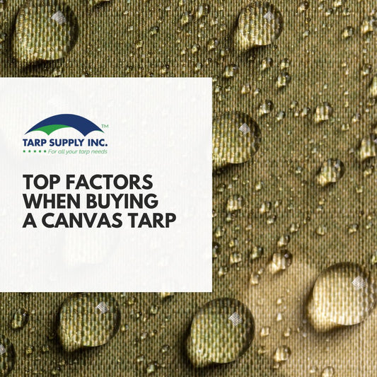 Top Factors When Buying a Canvas Tarp