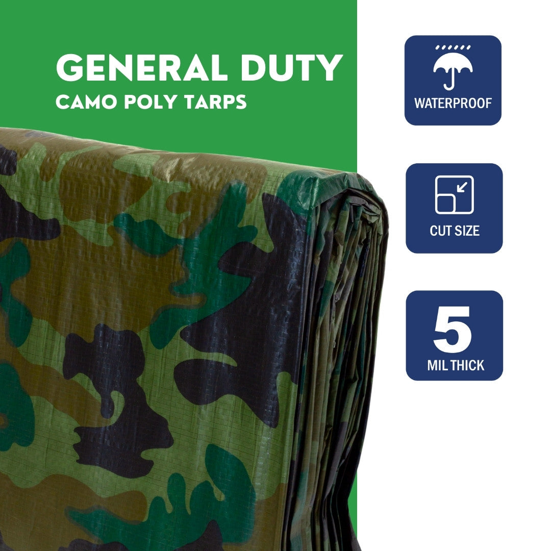 10'x16' Camouflage Poly Tarp