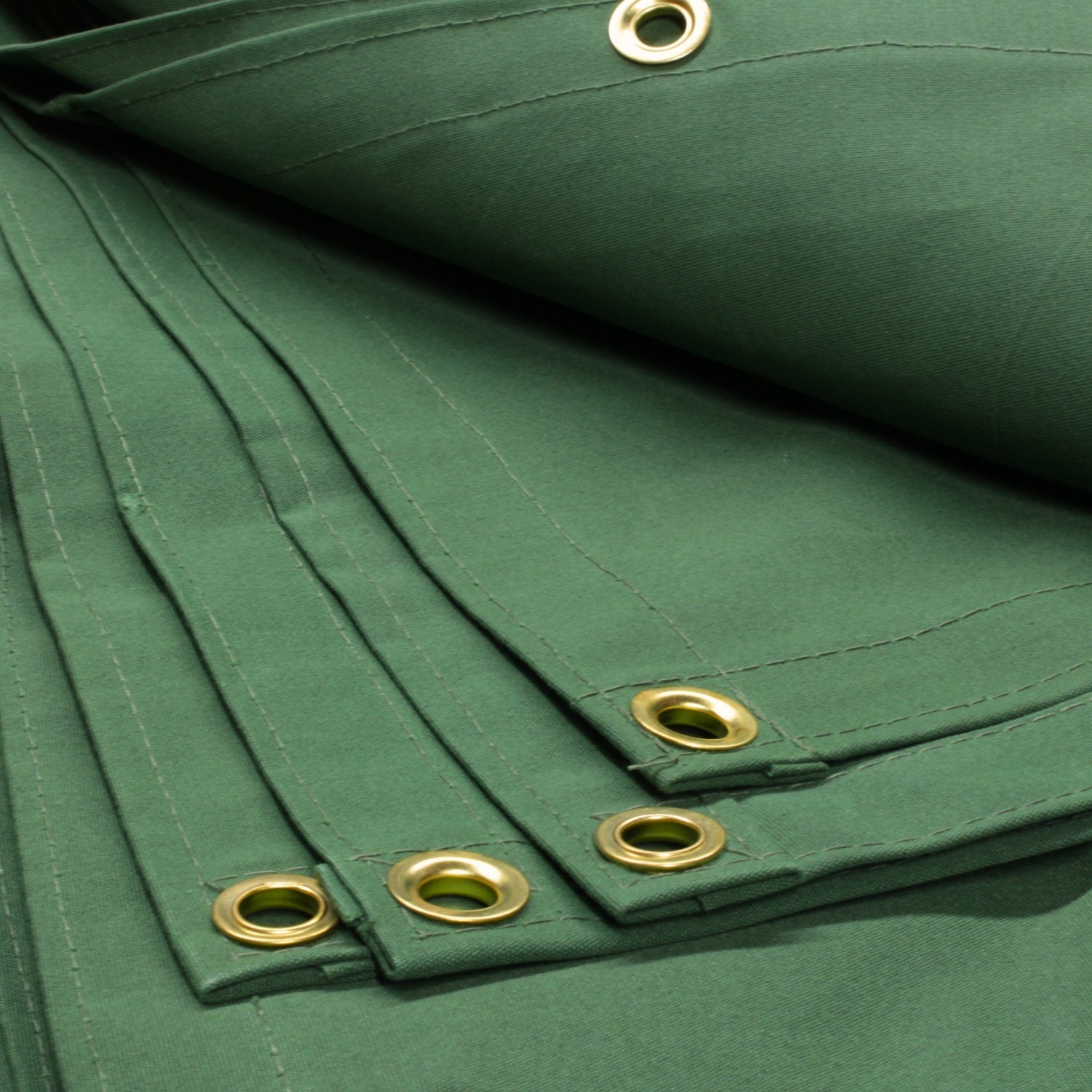 6'x25' Green Polyester Canvas Tarp [EXACT SIZE Special]